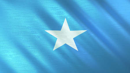 The waving flag of Somalia. High quality 3D illustration. Perfect for news, reportage, events.の写真素材
