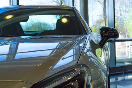 Bremen, Germany - 01/17/2020: New SLC 300 in the Mercedes Benz Customer Center in Bremen, Germany