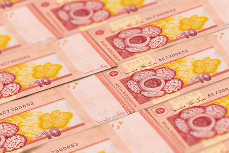 Malaysian ringgit banknotes background. Malaysian currency. MYR. Finance, business background. Perfect for news, reportageの写真素材