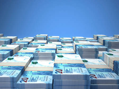 Money of Hong Kong. Hong Kong dollar bills. HKDBOC banknotes. 20 dollars. Business, finance, news background.の写真素材