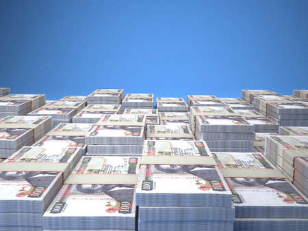 Money of Kenya. Kenyan shilling bills. KES banknotes. 100 shillings. Business, finance, news background.の写真素材