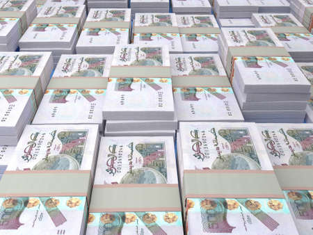 Money of Algeria. Algerian dinar bills. DZD banknotes. 500 dinars. Business, finance, news background.の写真素材