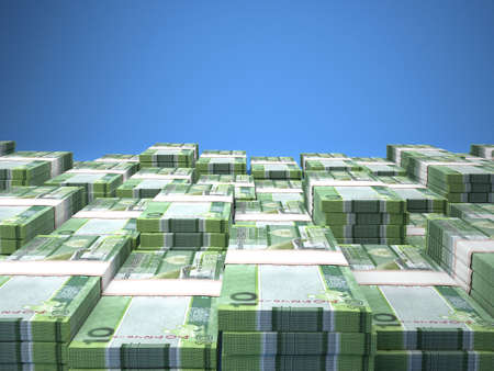 Money of Gambia. Gambian dalasi bills. GMD banknotes. 10 dalasis. Business, finance, news background. 3d illustration.の写真素材