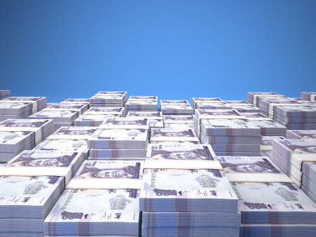 Money of Malawi. Kwacha bills. MWK banknotes. 20 Nyanja. Business, finance, news background. 3d illustration.の写真素材