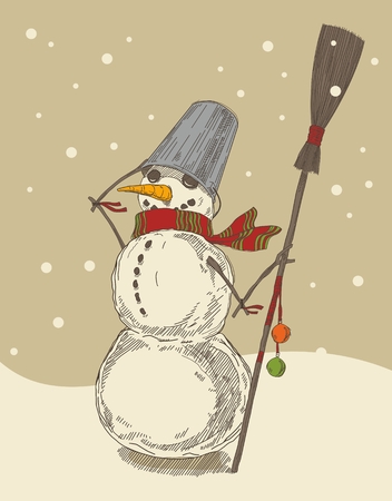 snowmanのイラスト素材