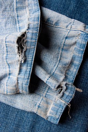 Fragmentary bottom blue jeans.の写真素材