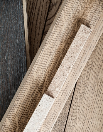 different pieces of wooden parquet,