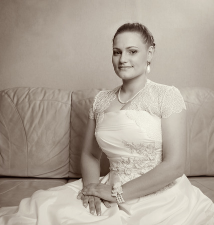 the bride in all its glory is ready to meet the bridegroomの写真素材