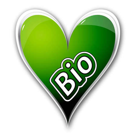 icon heart with text bioの写真素材