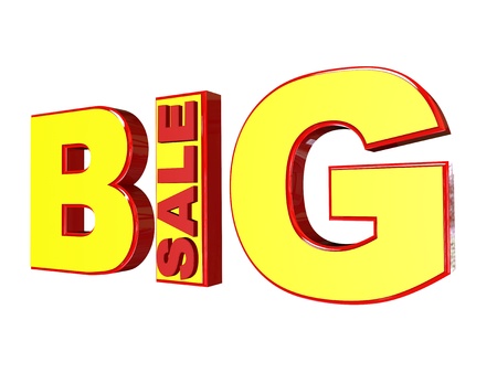 big sale 3d isolated over whiteの写真素材