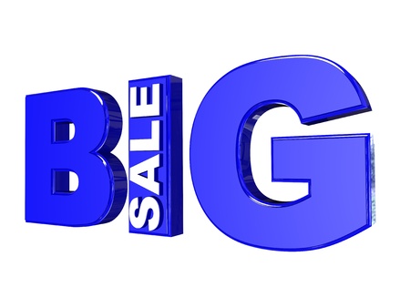 big sale 3d isolated over whiteの写真素材