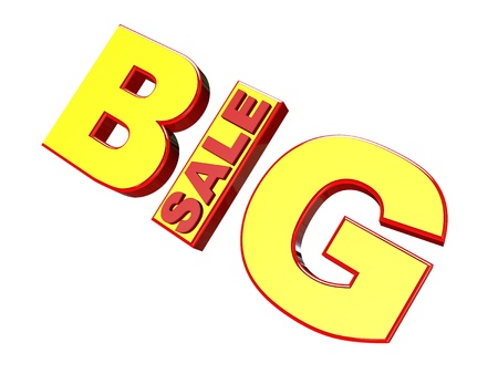 big sale 3d isolated over whiteの写真素材
