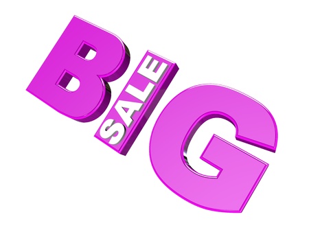 big sale 3d isolated over whiteの写真素材