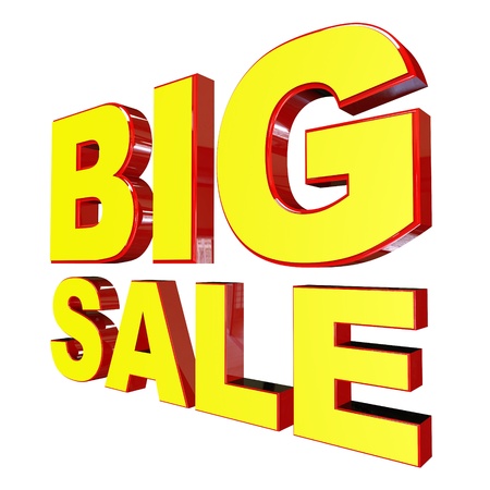 Big Sale on White Background の写真素材
