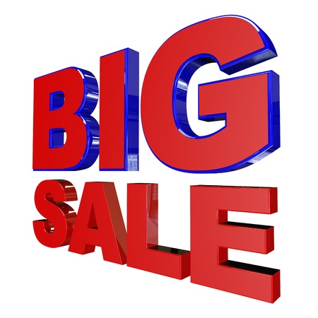 Big Sale on White Background の写真素材