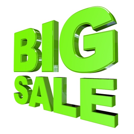 Big Sale on White Background の写真素材