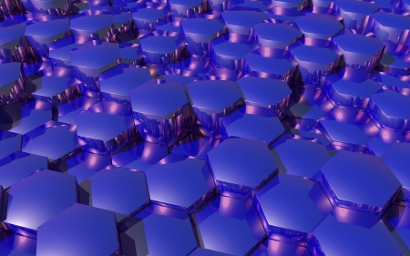 Abstract background with 3d hexagons の写真素材
