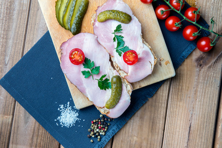ham sandwichの写真素材