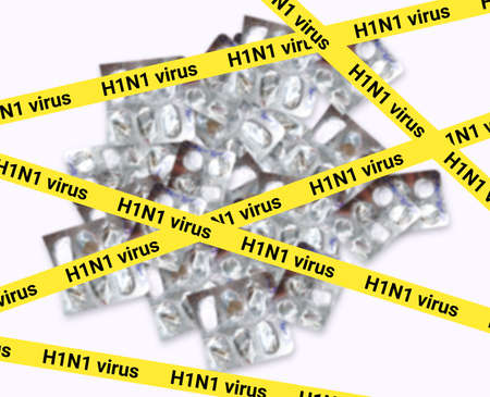 Cholera crime spot line isolated on blur medicine background. health care awareness illustration.の写真素材