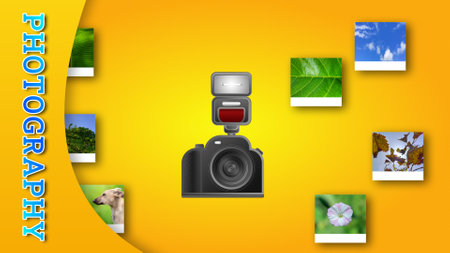 captured different photos illustration for world photography day and photographers.の写真素材