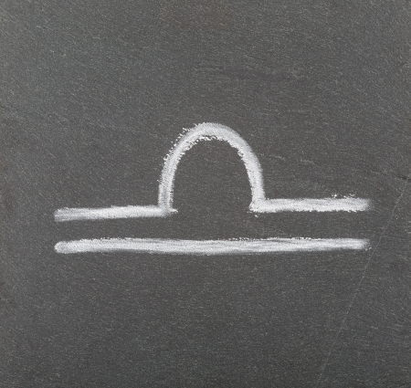 Libra zodiac signの写真素材