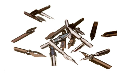 A large set of different pens の写真素材