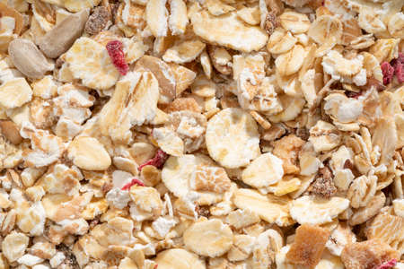Detailed and large close up shot of cereal.の写真素材