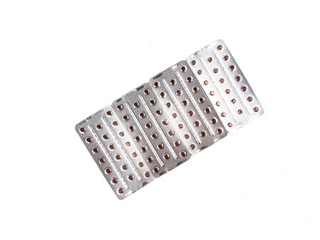 Medical pills on a white background. Place for text. Medicine and health.の写真素材