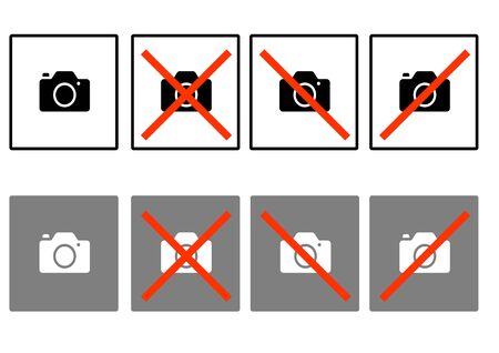 The pointer plate is prohibited from photographing. Camera. Censorship. Place for text. Background...