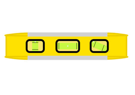 Construction level tool to check the flatness of the surface. Level for the surface of the plane....