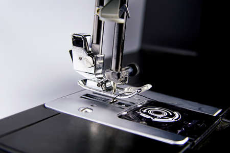Moving mechanism with a sewing machine needle.