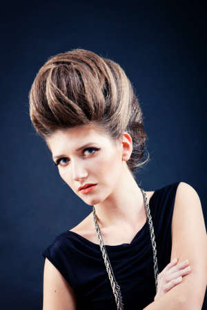Sensual portrait of beautiful fashion woman