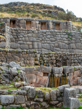Sacsayhuaman, Inca ruins in Cusco, Peruの写真素材