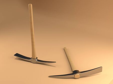 Simple Axe made with 3d rendering...の写真素材