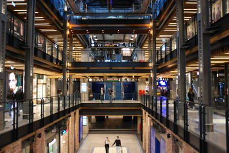 Warsaw, Poland - June 2, 2020: Inside modern shopping mall