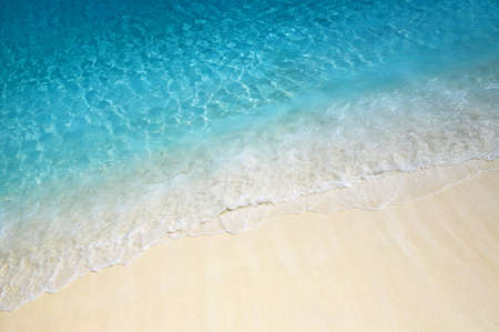 Nice blue water ripples near the shore in the Indian Oceanの写真素材