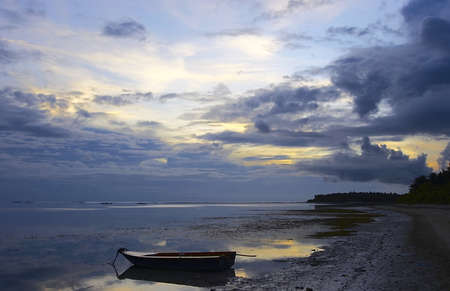 Nice evening seascape view on the Indian Ocean