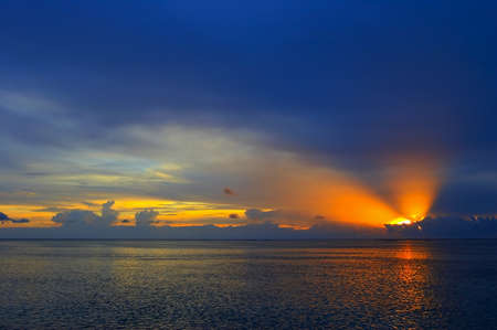 Nice Sunset in the Indian Ocean, Maldives