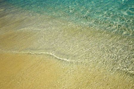 Nice blue water ripples near a shore in the Indian Ocean