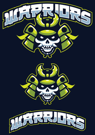 Warriors Team Mascotのイラスト素材