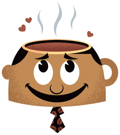 Coffee Lover Conceptのイラスト素材