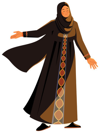 Arab Woman on Whiteのイラスト素材