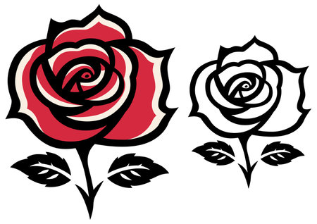 Rose Flower Symbolのイラスト素材