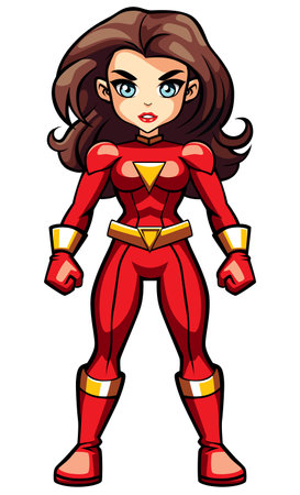 Female Superhero Kawaiiのイラスト素材