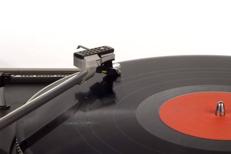 The picture shows a record player. の写真素材