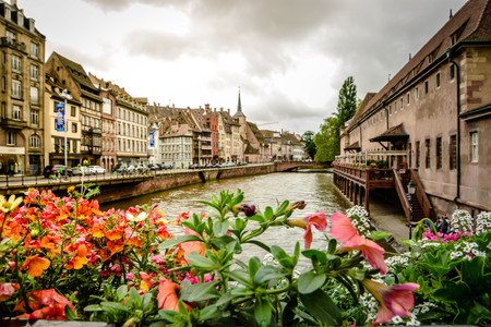 Beautiful old town Strasbourg and Colmar, Franceの写真素材