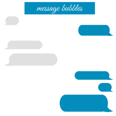 Social network chatting window. Blank template. Messenger window. Chating and messaging...