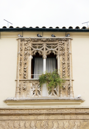 Balcony of an old house in Cordoba - Spainの写真素材