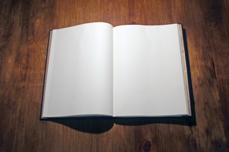 Open book on whiteの写真素材