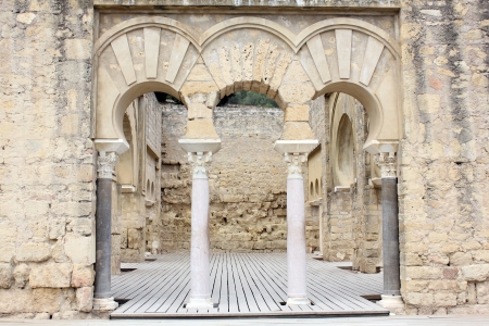 Upper basilica building archaeological site of Madinat al-Zahra in Cordoba - Spainの写真素材